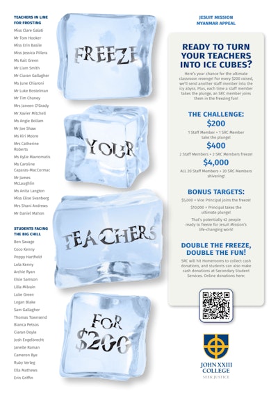 Ice Plunge Challenge for Jesuit Mission